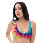 Tie Dye Recycled padded bikini top