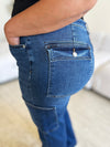 Judy Blue Full Size High Waist Straight Cargo Jeans