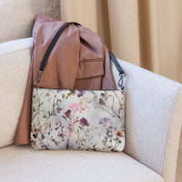 Gray Floral Crossbody bag