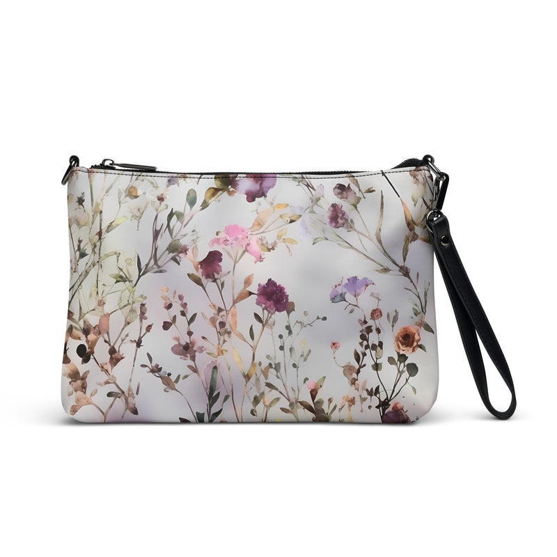 Gray Floral Crossbody bag