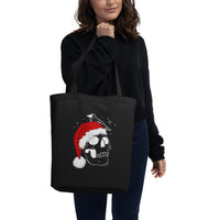 Skull and Crow Tote Bag