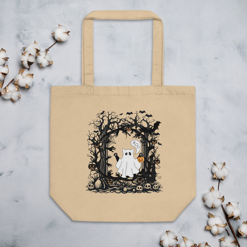 Ghost Cat Tote Bag