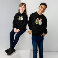 A Very Unicorn Christmas Kids fleece hoodie