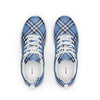 Blue Plaid Men’s Athletic Shoes