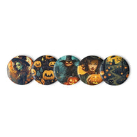 Halloween Set of Pin Buttons