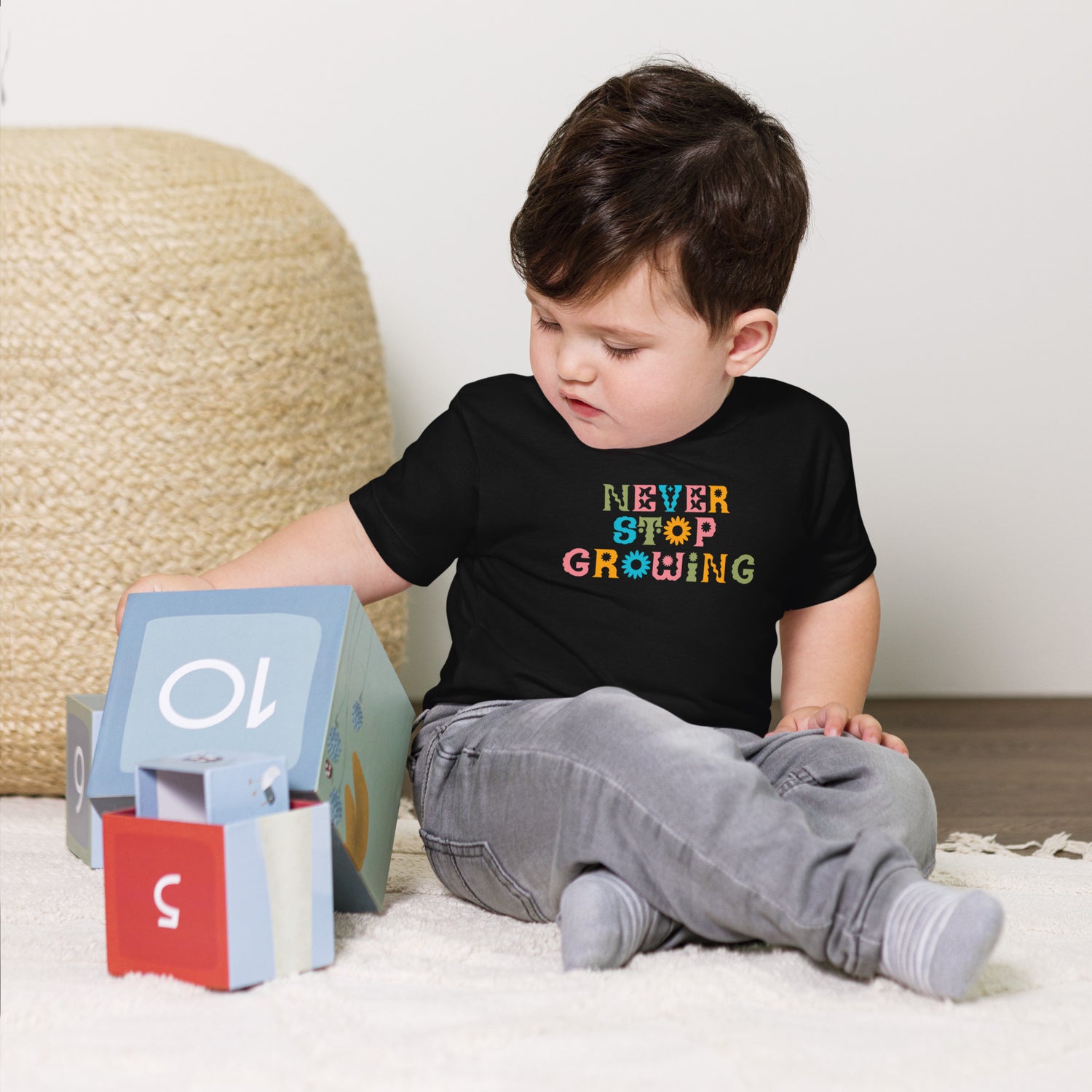 Never Stop Growing Toddler Short Sleeve Tee
