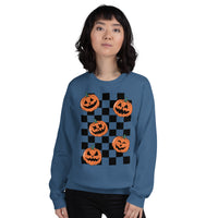 Checkered Pumpkin Sweatshirt