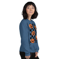 Checkered Pumpkin Sweatshirt