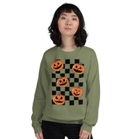 Checkered Pumpkin Sweatshirt