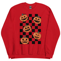 Checkered Pumpkin Sweatshirt