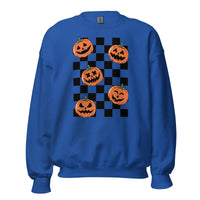 Checkered Pumpkin Sweatshirt