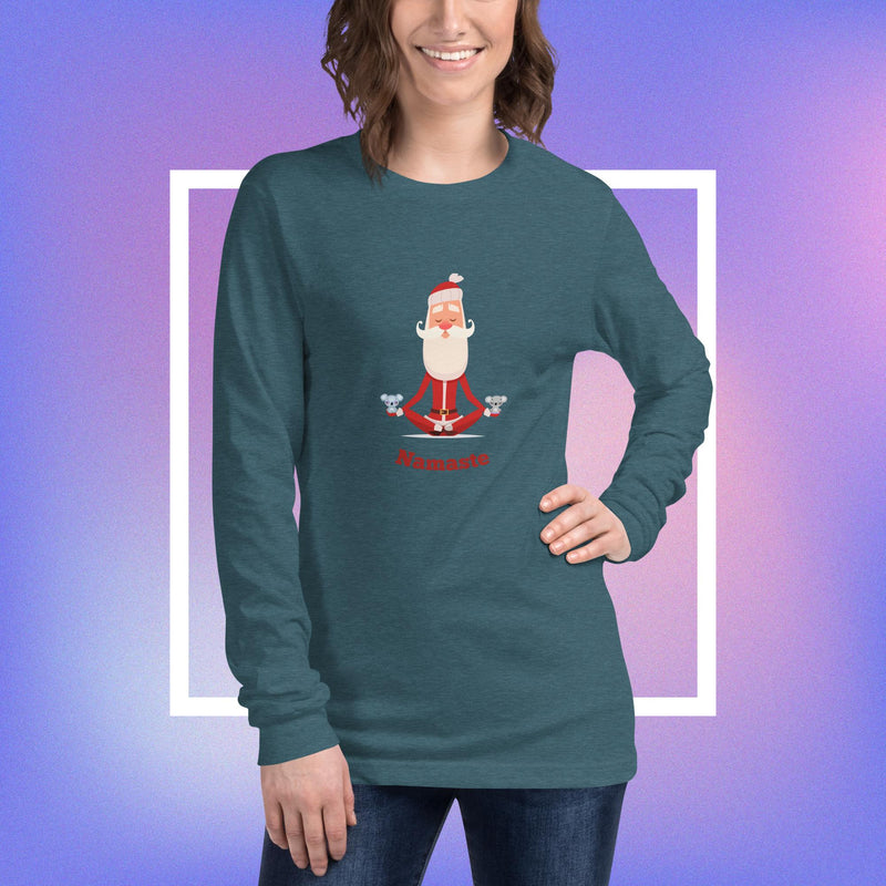 Namaste Santa Unisex Long Sleeve Tee