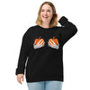 Pumpkin and Skeleton organic raglan sweatshirt