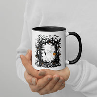 Ghost Cat Mug with Color Inside