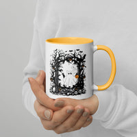 Ghost Cat Mug with Color Inside