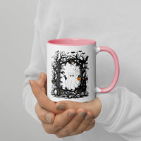 Ghost Cat Mug with Color Inside