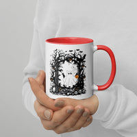 Ghost Cat Mug with Color Inside