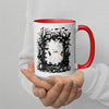 Ghost Cat Mug with Color Inside