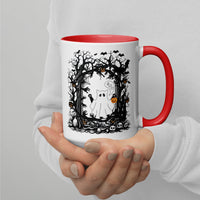 Ghost Cat Mug with Color Inside