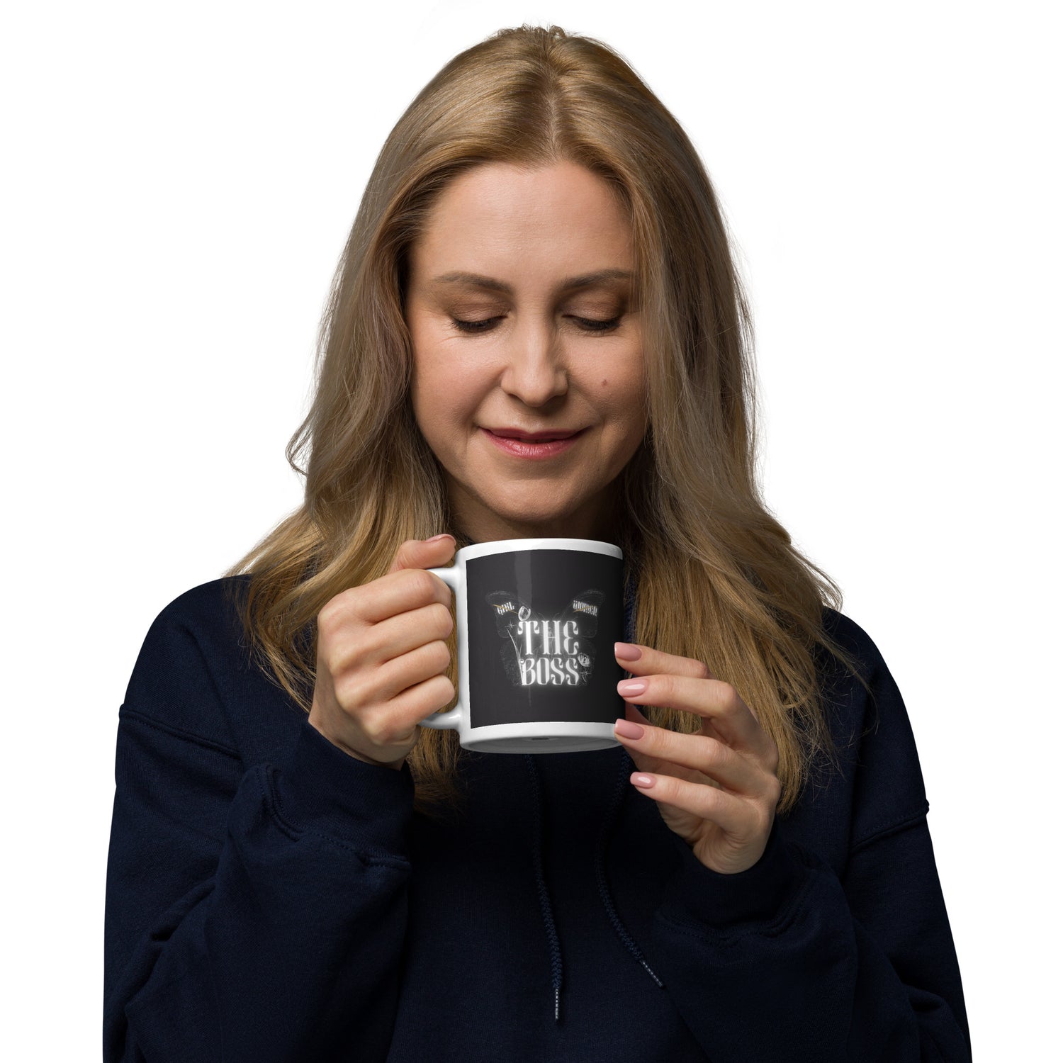 The Boss White glossy mug