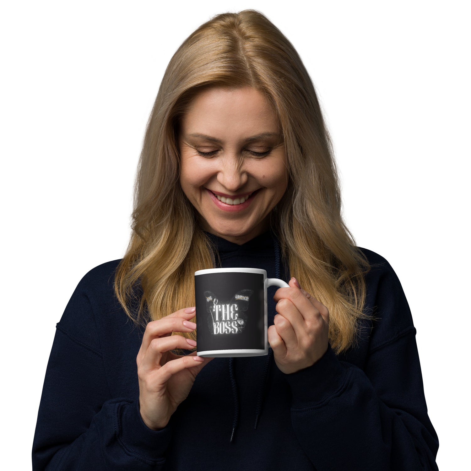 The Boss White glossy mug