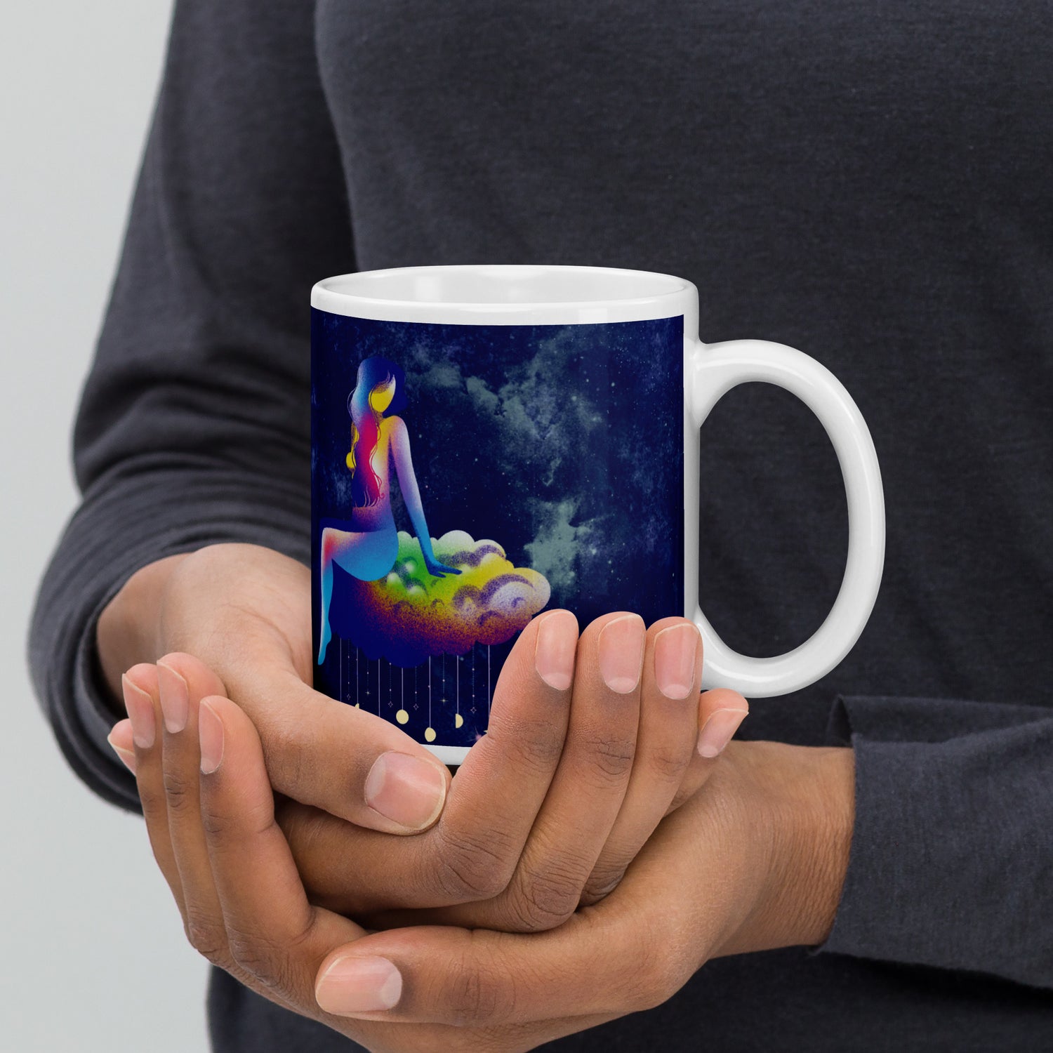 Women On A Cloud Glossy Mug