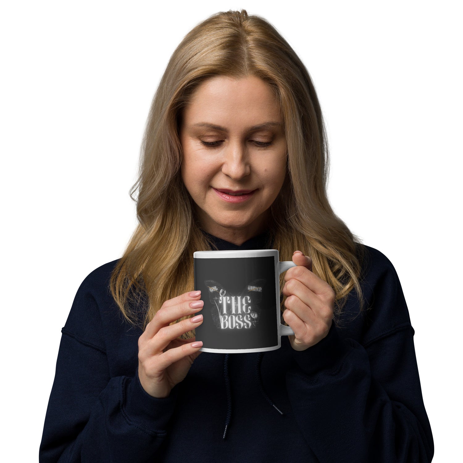 The Boss White glossy mug