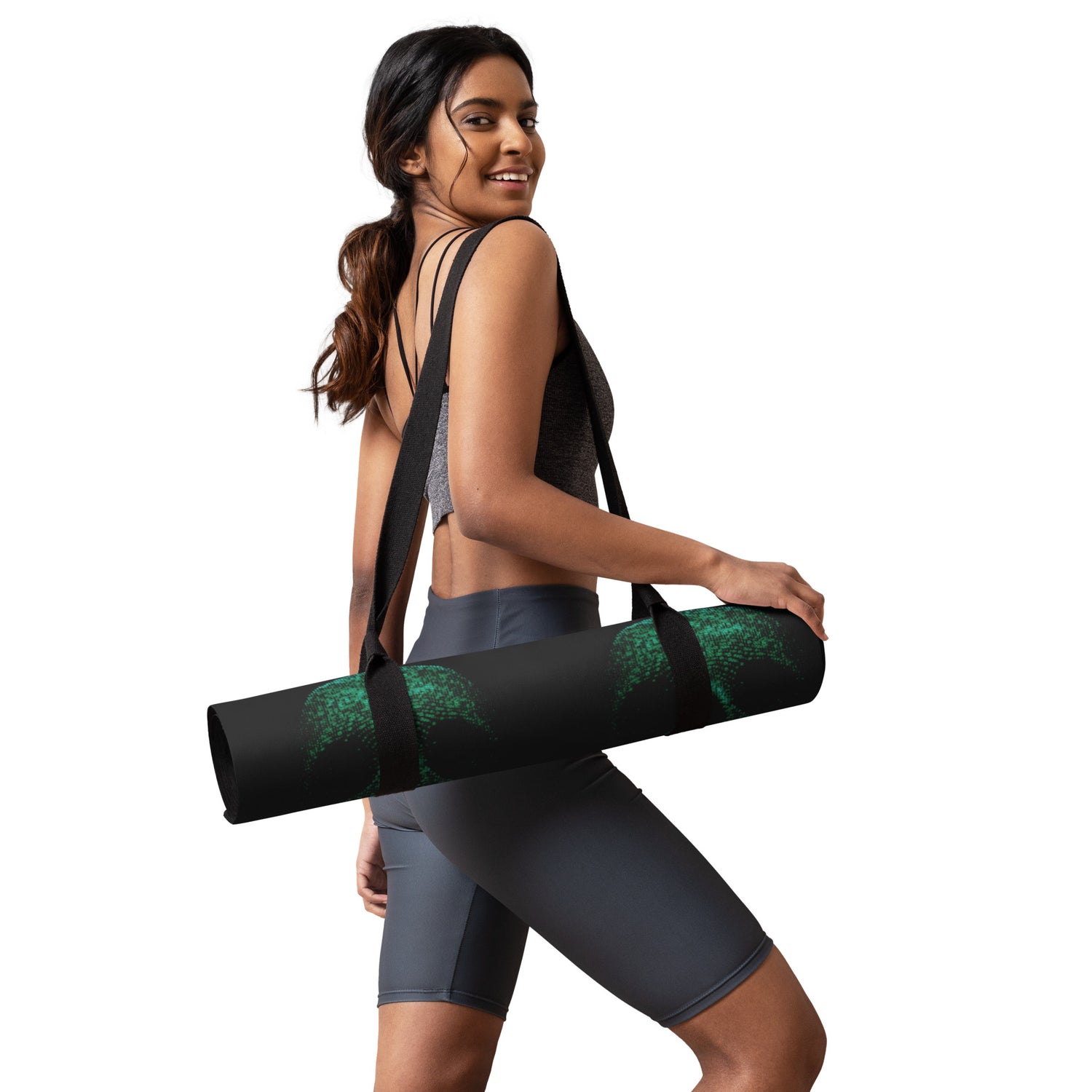 Green Skull Yoga mat