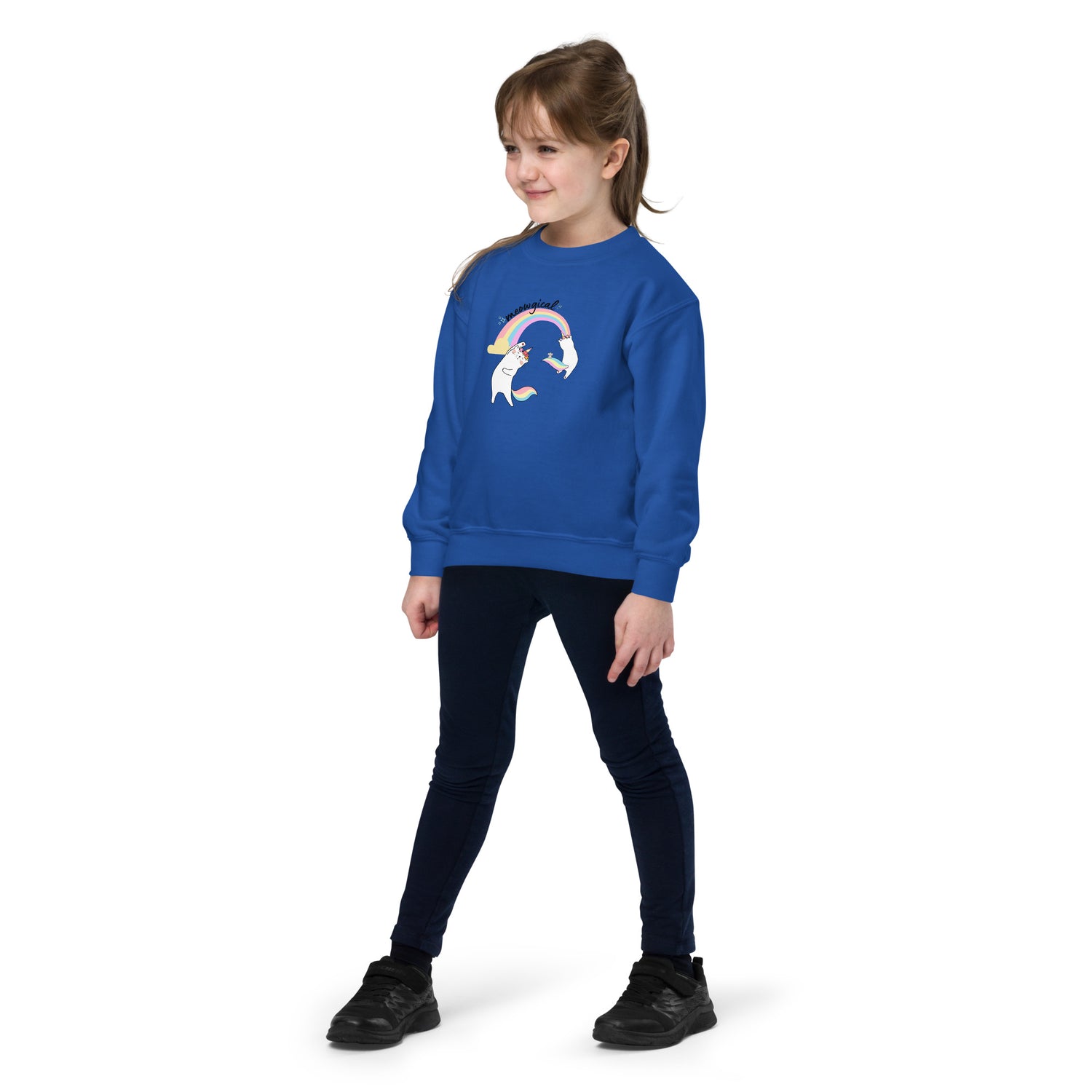Magical Unicorn Kitty Youth crewneck sweatshirt