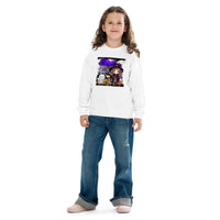 Here Comes Halloween Youth crewneck sweatshirt