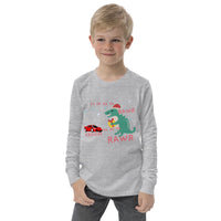 A Dino & Sports Car Christmas long sleeve tee