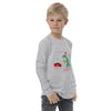 A Dino & Sports Car Christmas long sleeve tee