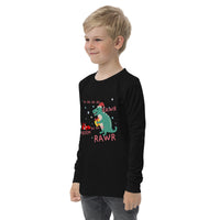 A Dino & Sports Car Christmas long sleeve tee