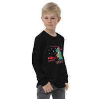 A Dino & Sports Car Christmas long sleeve tee