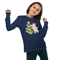 A Very Unicorn Christmas Long sleeve tee