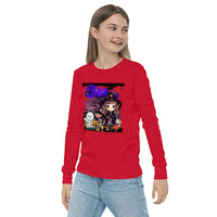 Here Comes Halloween Youth Long Sleeve Tee