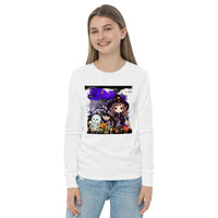 Here Comes Halloween Youth Long Sleeve Tee