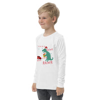 A Dino & Sports Car Christmas long sleeve tee