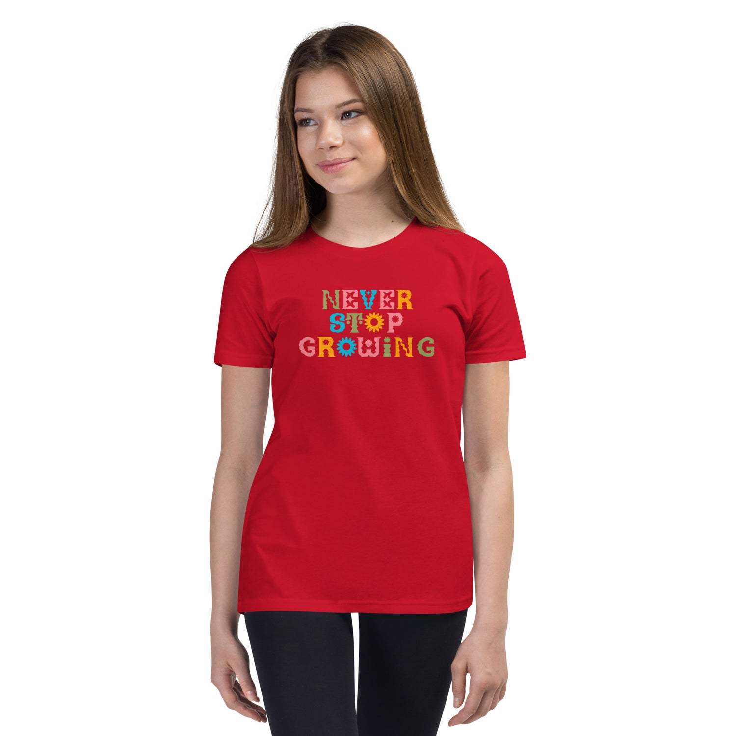 Never Stop Growing Youth Short Sleeve T-Shirt