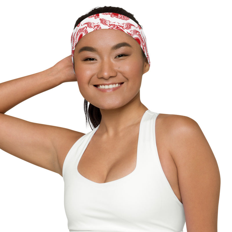 Red & White Headband