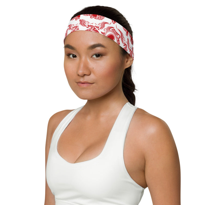 Red & White Headband