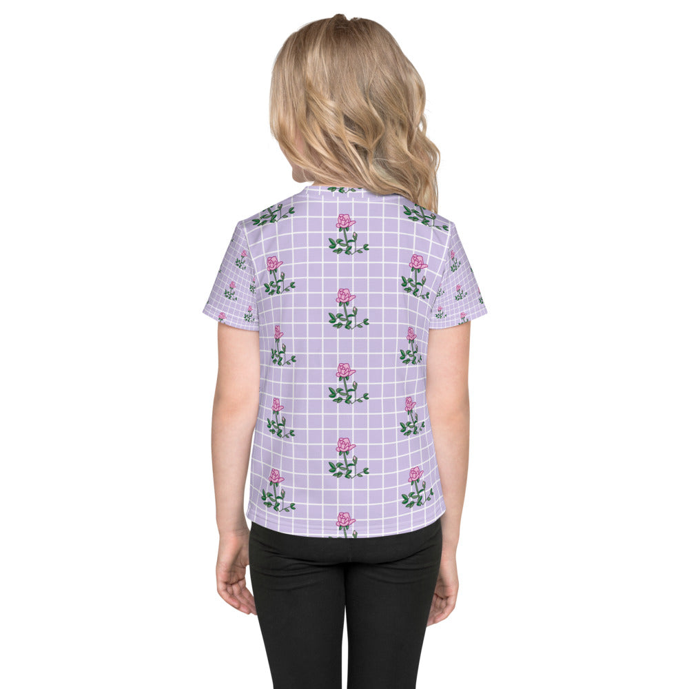 Floral Kids crew neck t-shirt