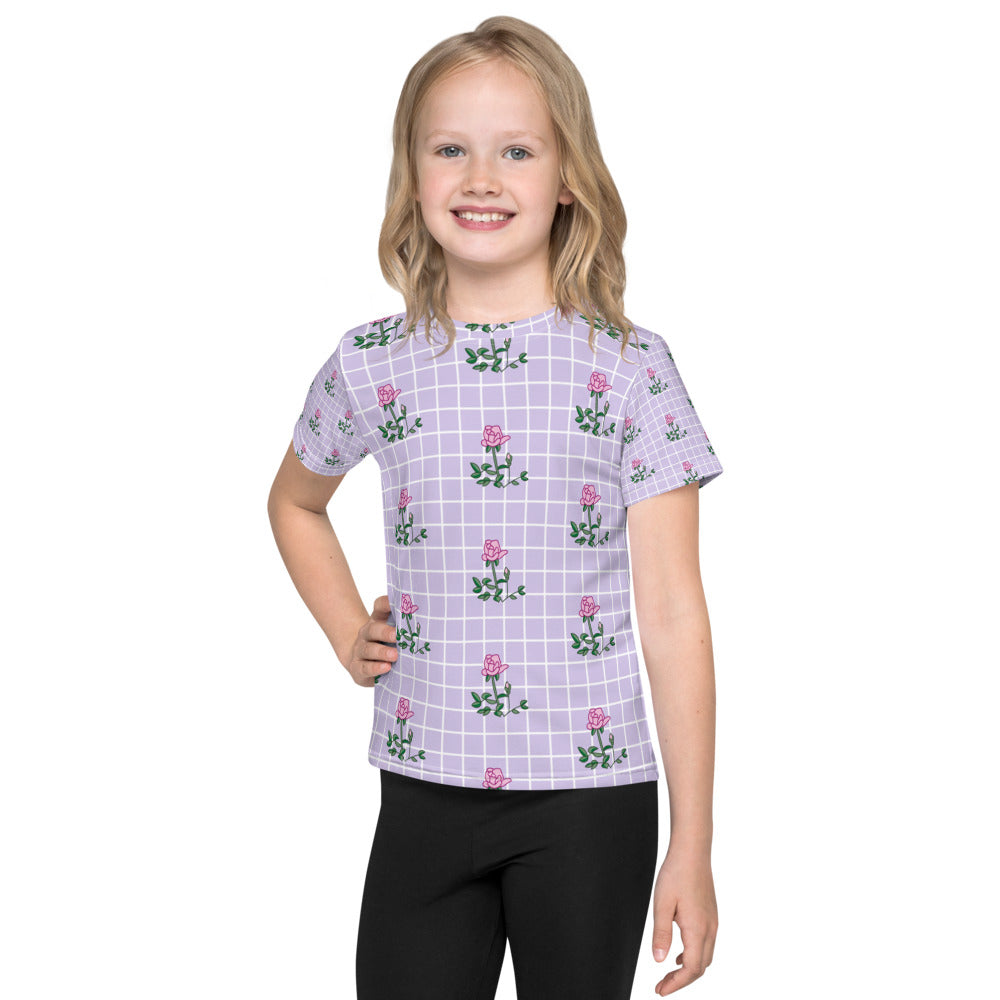 Floral Kids crew neck t-shirt