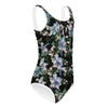 Black Floral Little Kids Swimsuit