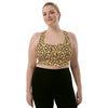 Leopard Print Longline sports bra