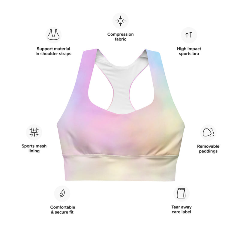 Multi-Color Longline sports bra