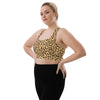 Leopard Print Longline sports bra