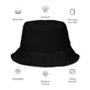 Black bucket hat