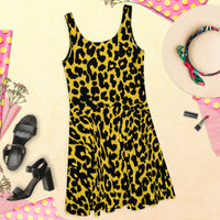 Leopard Print Skater Dress