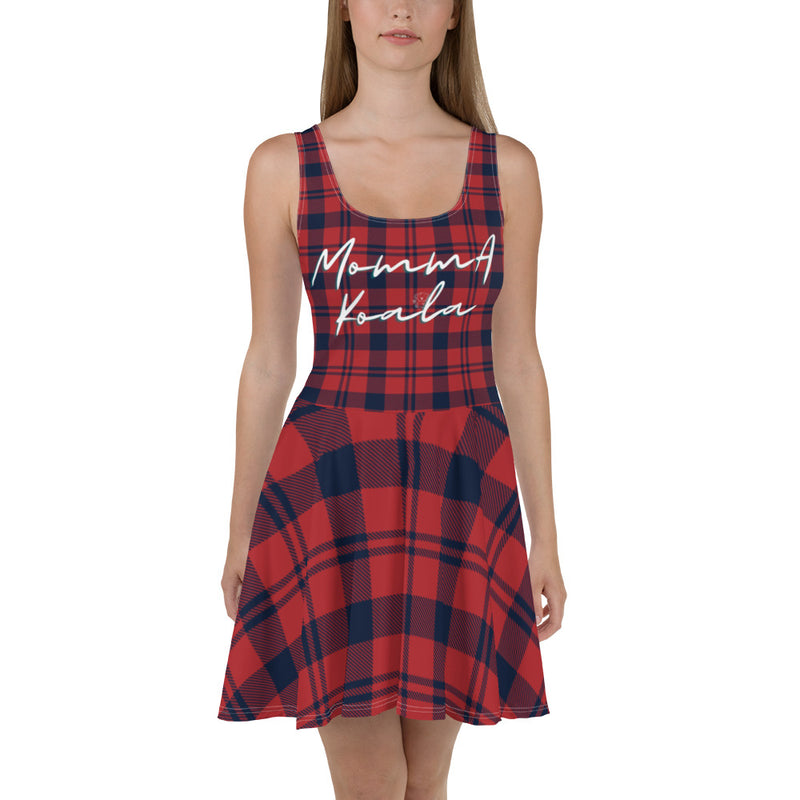 Plaid Momma Koala Dress